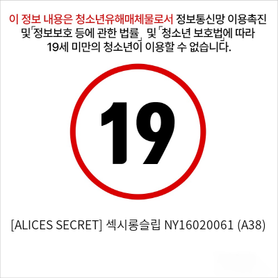 [ALICES SECRET] 섹시롱슬립 NY16020061 (A38)