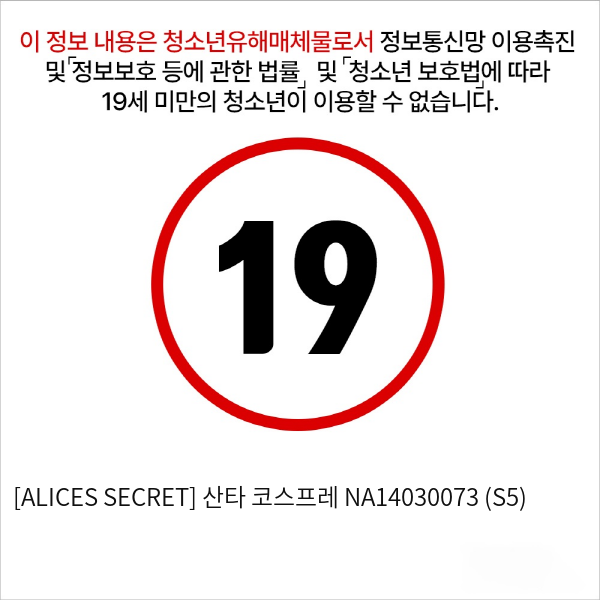 [ALICES SECRET] 산타 코스프레 NA14030073 (S5)